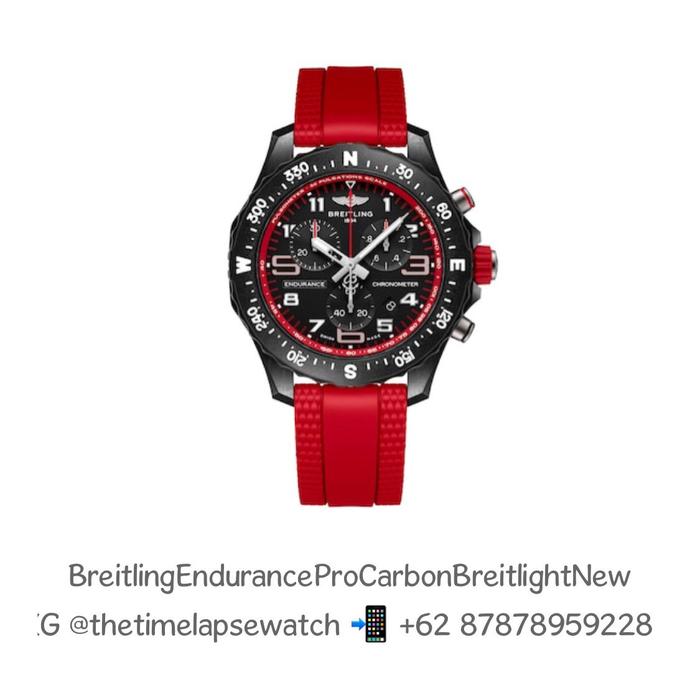 Breitling Endurance Pro Red Carbon Breitlight Chronograph Quartz 44 - New in Box