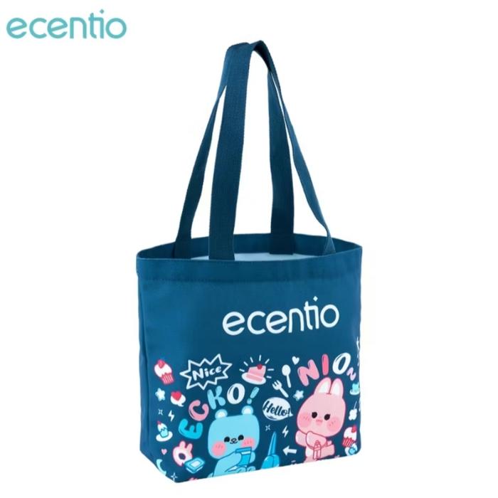 Ecentio Tote Bag Bahan Canvas.