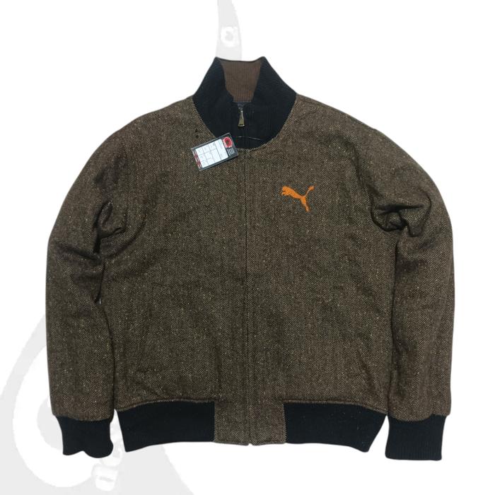 vintage jaket puma wol padded reversible