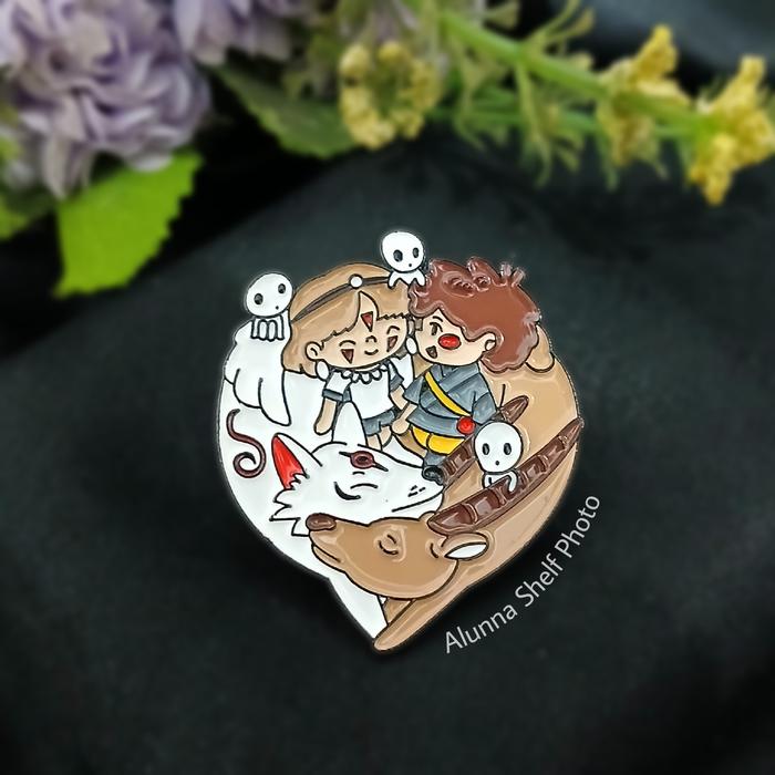 Pin Enamel Princess Mononoke | Bros Aksesoris