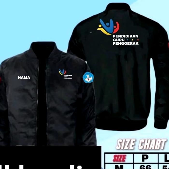 Jaket bordir pendidikan guru penggerak jaket pendidikan guru penggerak jaket bomber pendidikan guru 