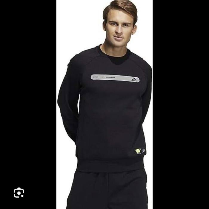 Crewneck Pria Adidas Original Hitam L