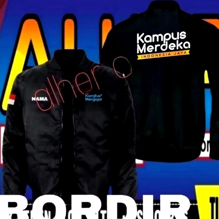 jaket bordir kampus merdeka Jaket kampus merdeka Jaket bomber kampus merdeka Jaket seragam kampus me