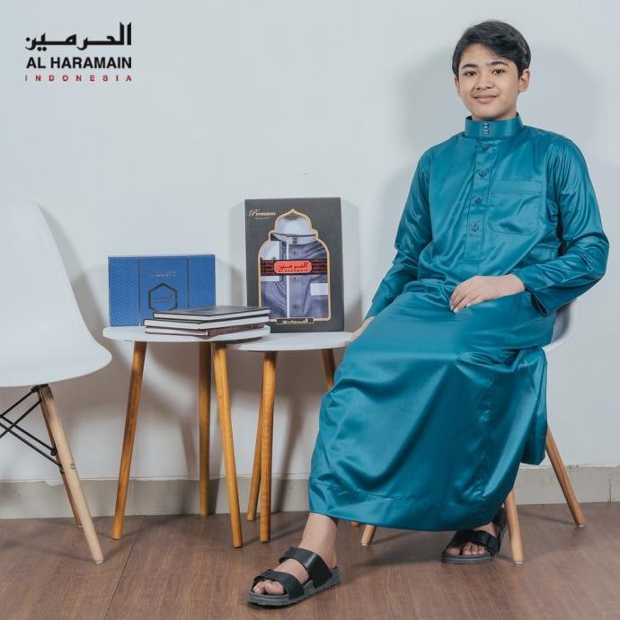 AL Haramain Jubah / Gamis Pria Viet Remaja & Anak | Maroon | Merah |