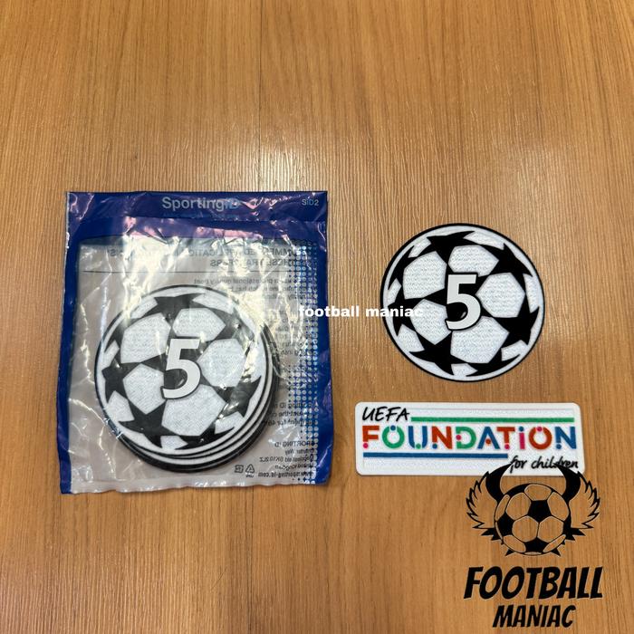 Patch Original UCL Starball 5 + Foundation 2024/2025 & 2026/2027 for Barcelona