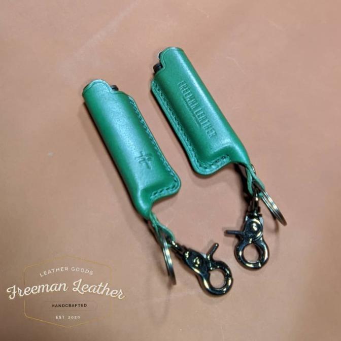 Case Cricket Leather, lighters sarung korek Nabati / Vegetable