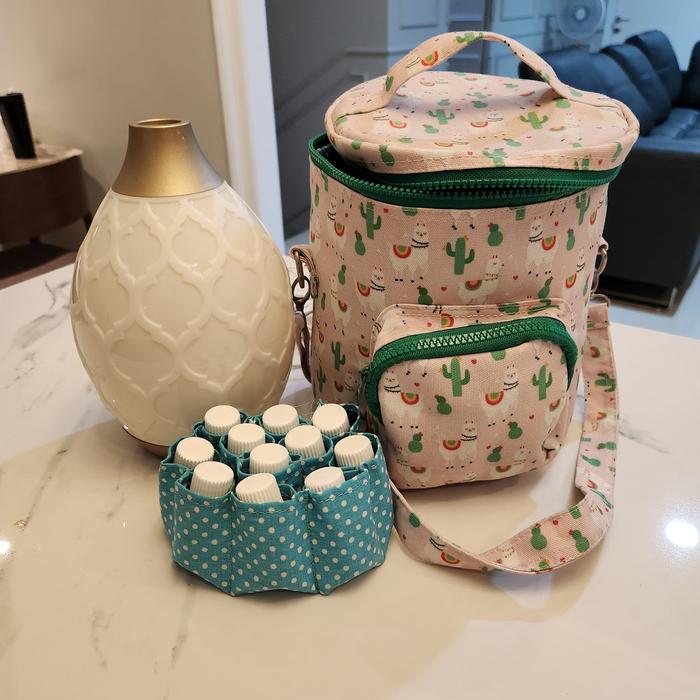 Young Living Diffuser Dessert Mist + 11 Essential Oil (partly use) + travel bag