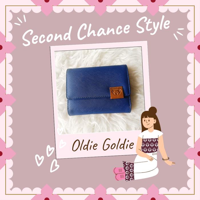 Milk Teddy Dompet Wallet Warna Biru