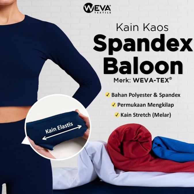 Kain Spandek Balon Bahan Jaket Sweater Melar Kiloan Weva Textile