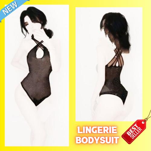 Lingerie Sexy Bodysuit Teddy Transparan Swimsuit Import