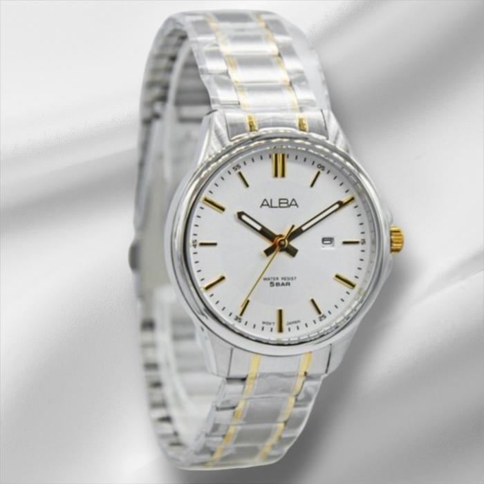 Alba AS9L35X1 kombinasi gold jam tangan cowok original