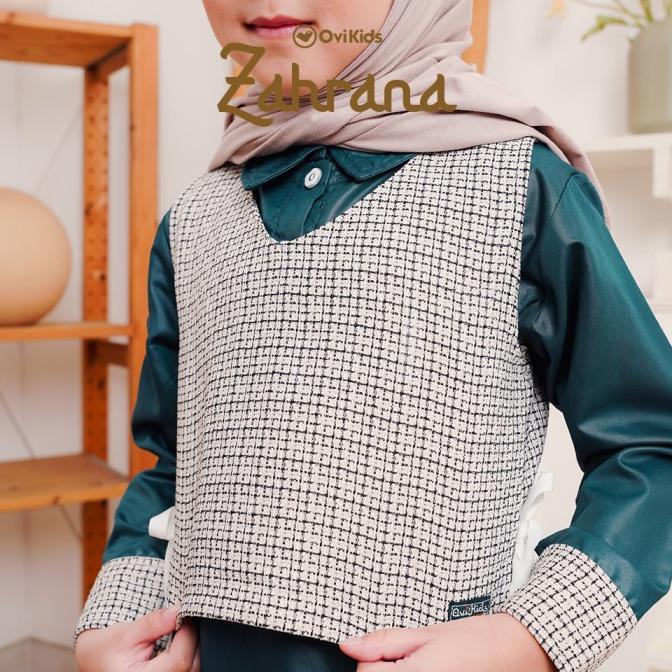OVIKIDS Zahrana - Dress Anak Perempuan Gamis Anak Perempuan Baju Muslim Anak 2-8 Tahun