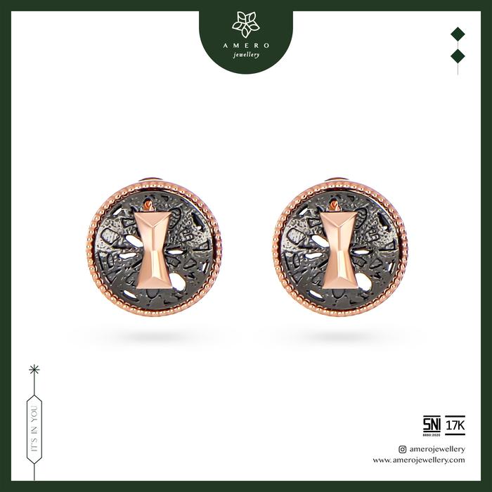 Amero Jewellery Dovetail Ika Anting Emas Lavani 17K