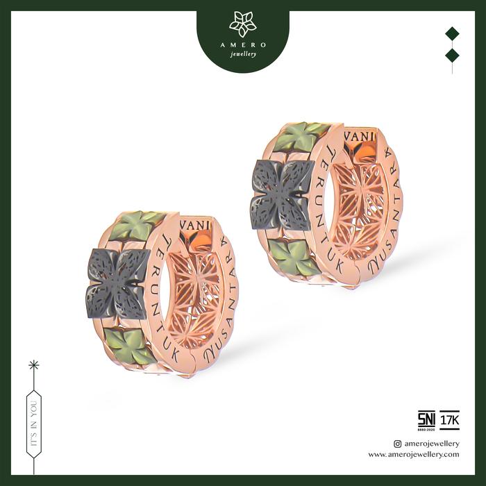 Amero Jewellery Teruntuk Nusantara Santika Anting Emas Lavani 17K