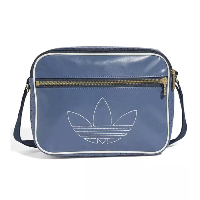 (100% ORIGINAL) Adidas Airliner Bag Sling Crossbody Shoulder Bag Preloved Ink/Aurora Ink Blue PU Lea