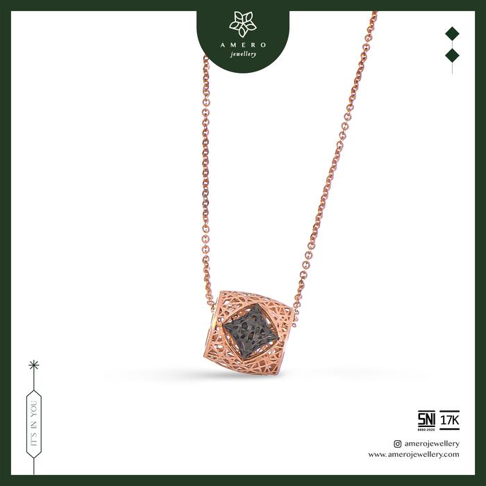 Amero Jewellery Rhomka Prianka Kalung Emas Lavani 17K