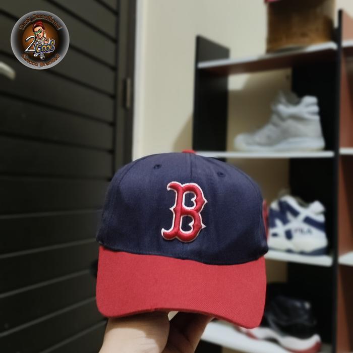 Topi MLB Boston Red Sox merah