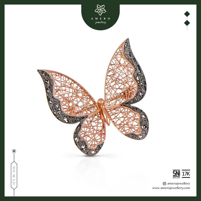Amero Jewellery Rhomka Adine Bross Emas Lavani 17K