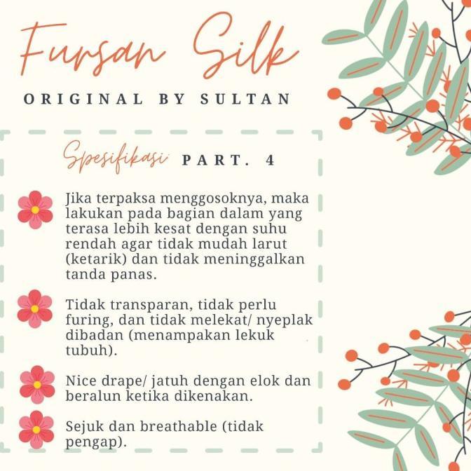Kain Sultan Bahan Abaya Gamis Furusiyah Silk (Fursan Silk)