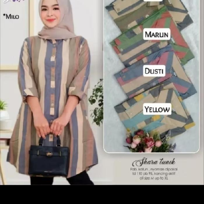 TUNIK JUMBO LD110 - KEMEJA SALUR KEKINIAN MUAT BB 75KG