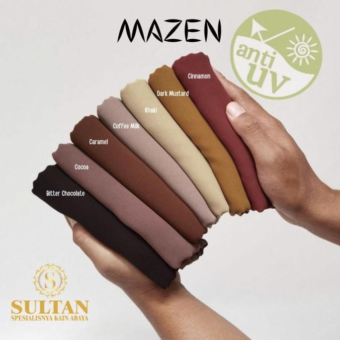 Kain Sultan polos Mazen Marzan anti uv bahan kain gamis abaya