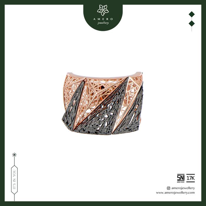 Amero Jewellery Rhomka Radiska Cincin Emas Lavani 17K
