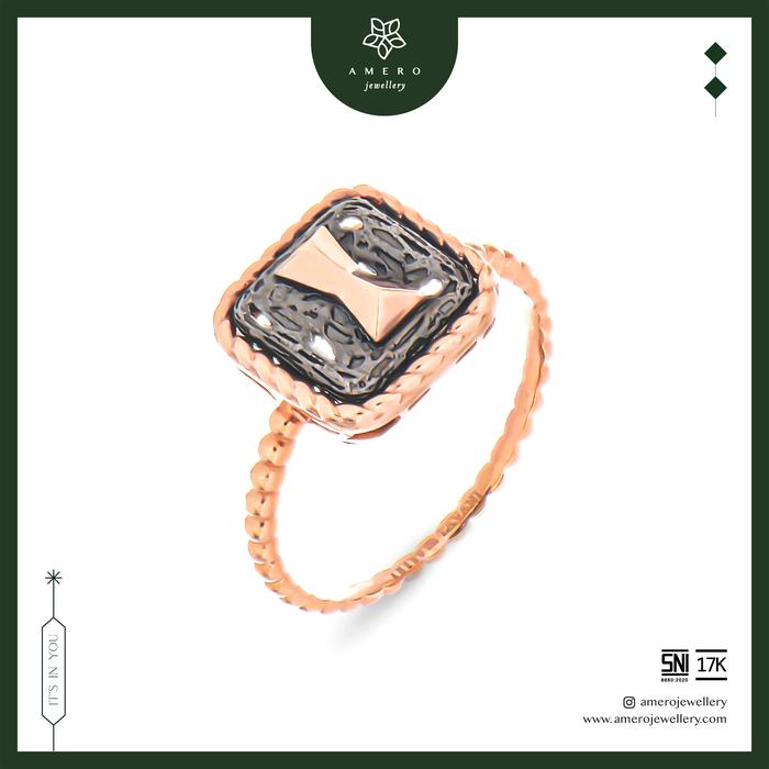 Amero Jewellery Dove Tail Bawita Cincin Emas Lavani  17K