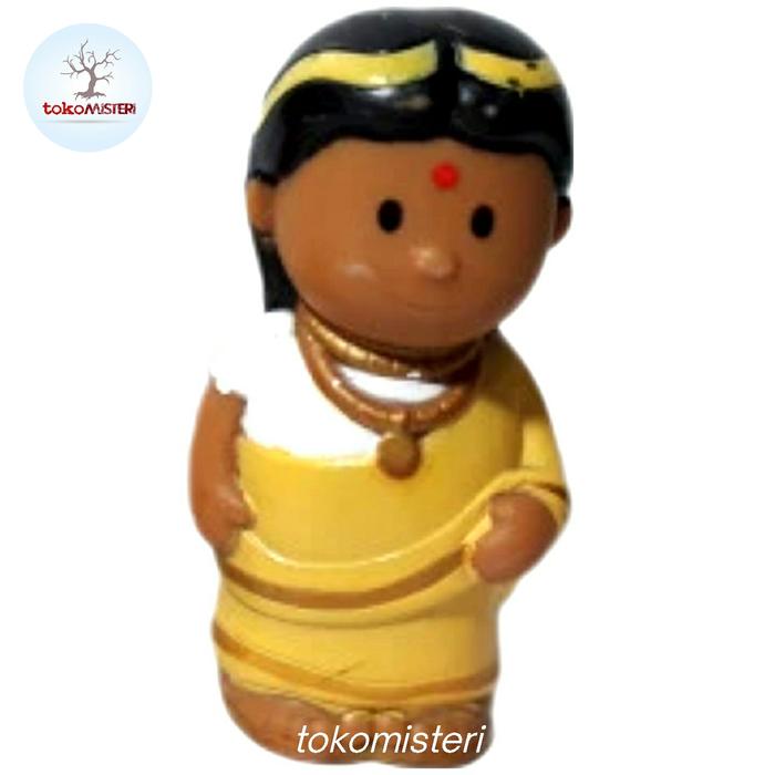 Indian Girl With Sari Saree India Traditional Clothes Dress Figure ELC Country Jadul Toys