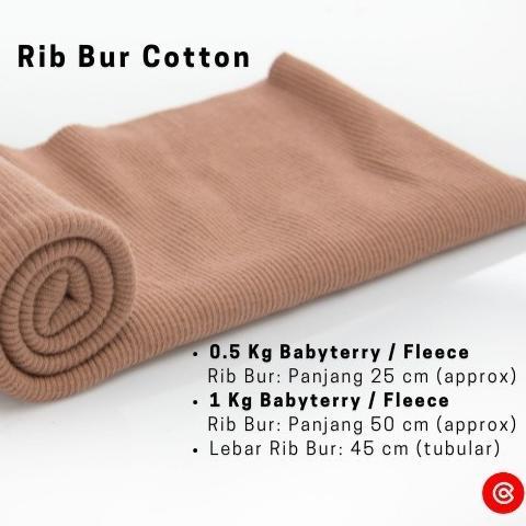 Kain Fleece Cotton Combed Kiloan Bahan Sweater Hoodie per Setengah Kg