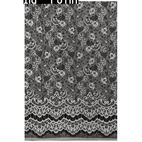 Lace by the Ocean - Bella - Kain Brokat Perancis Motif Bunga Jacquard untuk Gaun, Kebaya, Abaya, Dre