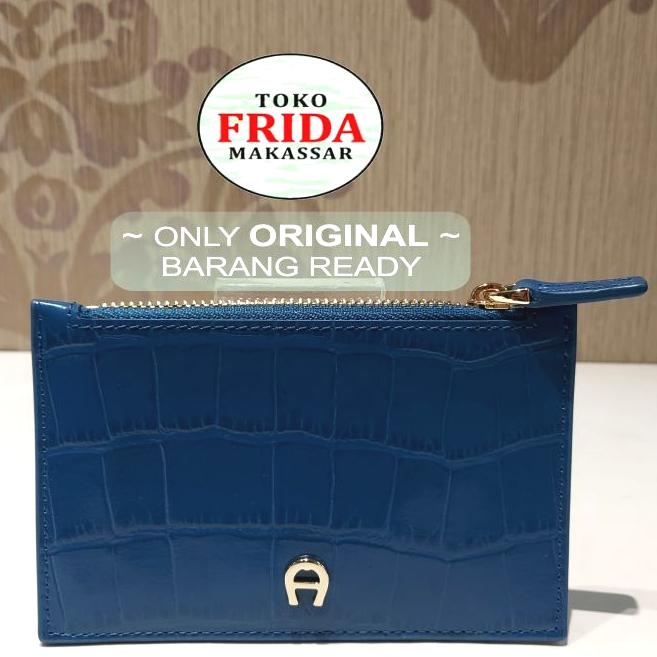 Aigner Original Walet Card Dompet Card Wanita  Color : Blue