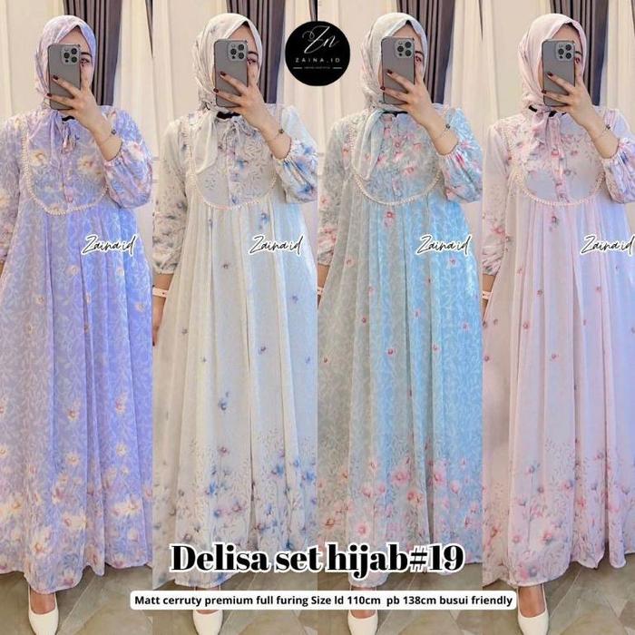DELISA RAMSYA SET JILBAB #5 #6 #7 #8 #9 #10 #11#12 #17 #18 #19 TASMIRAH ORI BY ZAINA.ID KALILA // BA