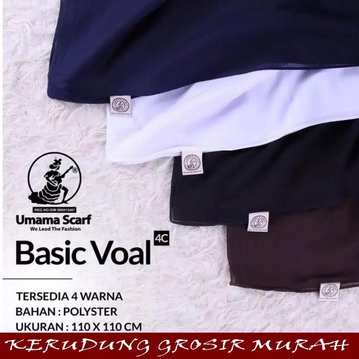 jilbab segiempat basic voal umama scarf kerudung basic voal umama segiempat basic voal