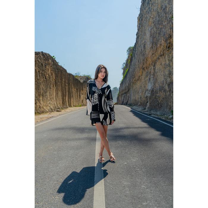 Minna Dress - Hazel/Black White