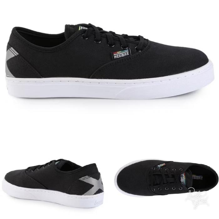 Sepatu League Hitam J Courier Westbike Sneakers Cowo Original Sepeda Sale Murah