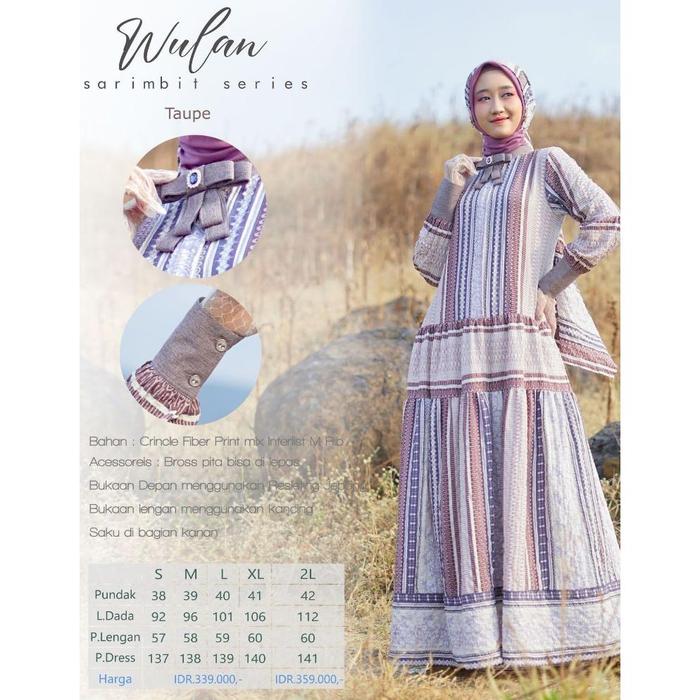 Nubua - Sarimbit Lebaran Keluarga 2024 Gamis Wulan