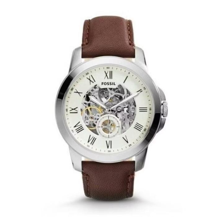Jam Tangan Fossil Automatic Original - ME 3052 - Putih Coklat