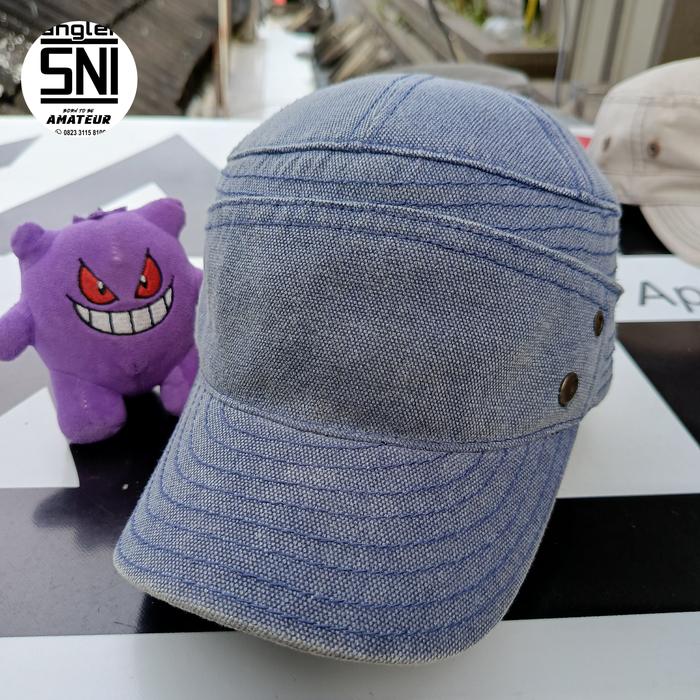 TOPI COMANDO PATROL CAP BIRU WASHED BASIC by TNC scnd