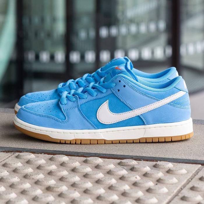 Nike SB Dunk Low Iso University Blue Gum Orange Label Original