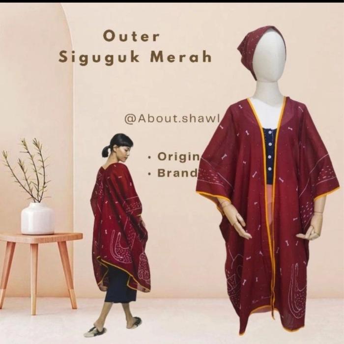 outer si guguk merah maroon