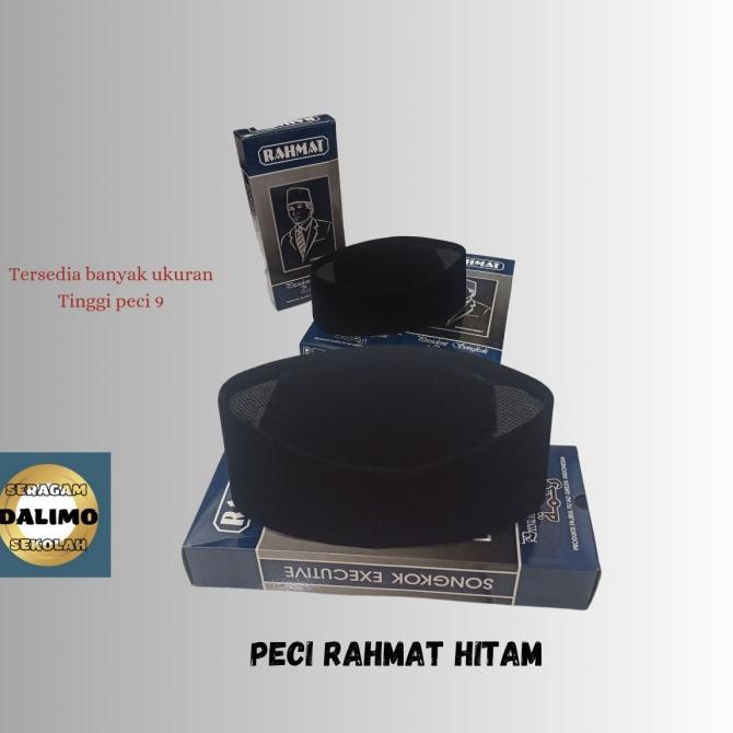 Peci rahmat Tinggi 9 Seragam Dalimo Peci Nasional Peci Hitam