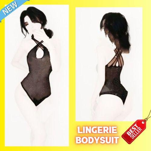 Lingerie Sexy Bodysuit Teddy Transparan Swimsuit Import