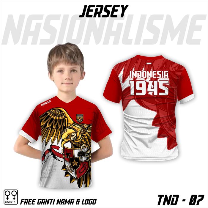 Jersey anak nasionalisme Indonesia baju garuda pancasila kaos pancasila