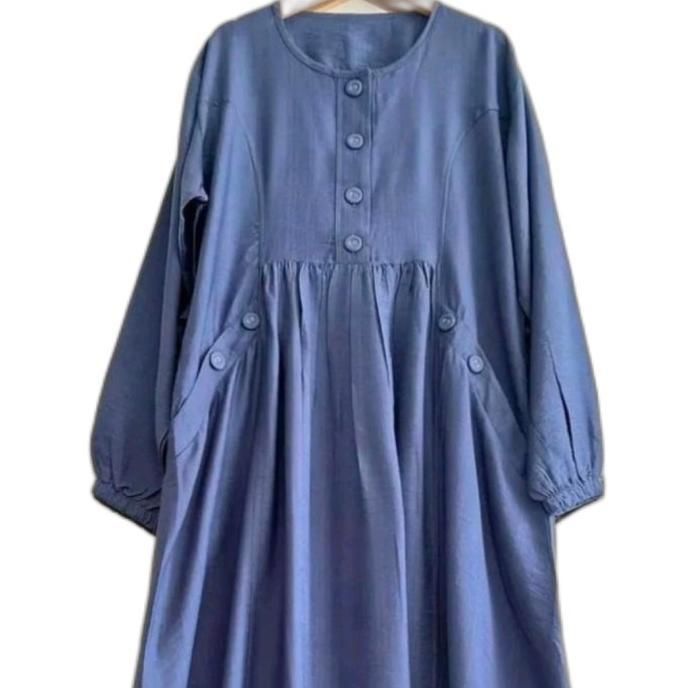 gamis kinara polos pololinen