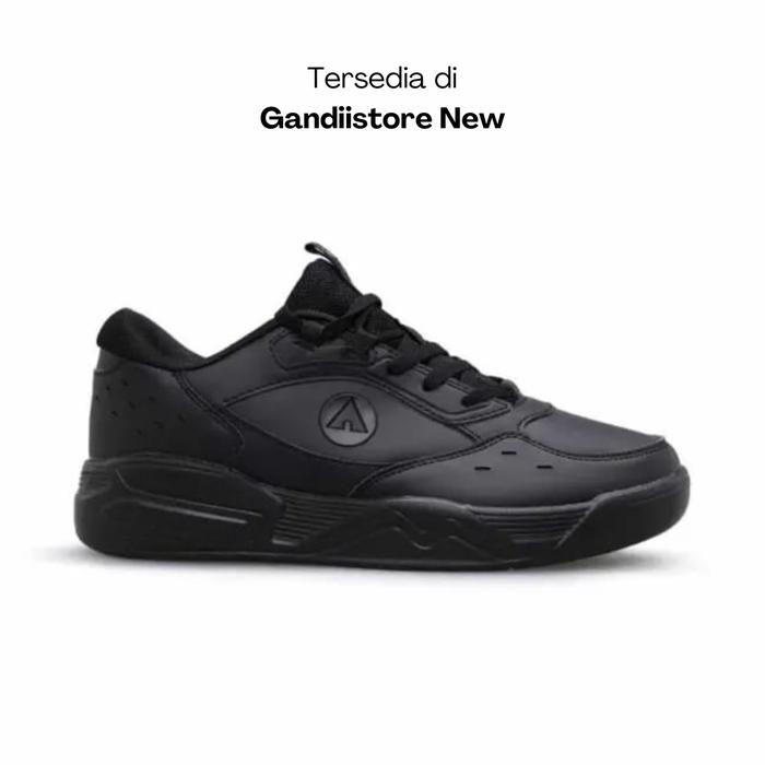Sepatu Sneakers Pria Airwalk Brava AIWCM240607M Mono Full Black Men