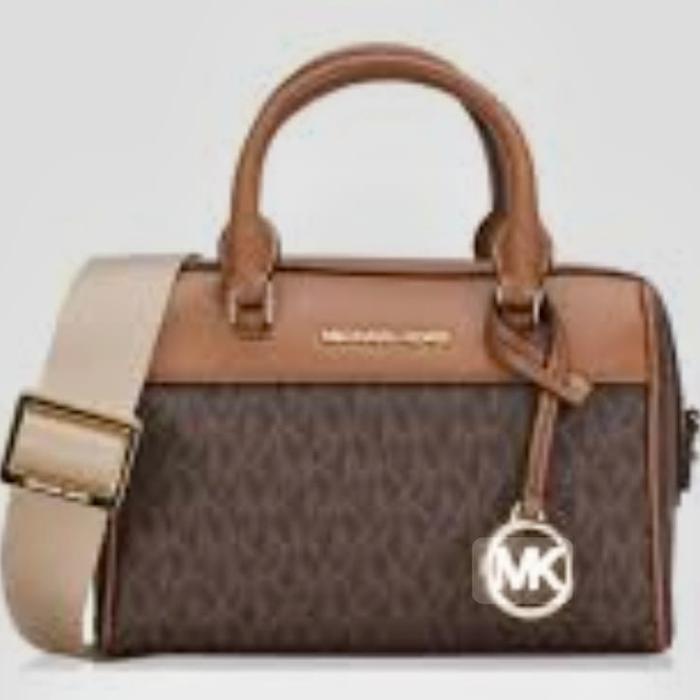 mk xs signature brown crossbody selempang mini