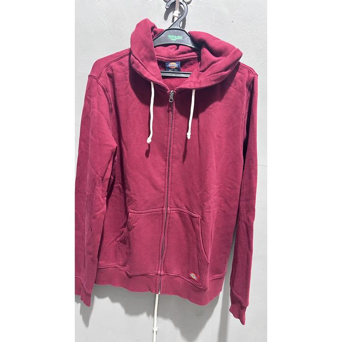 Thrifting Hoodie Zipper Dickies Merah