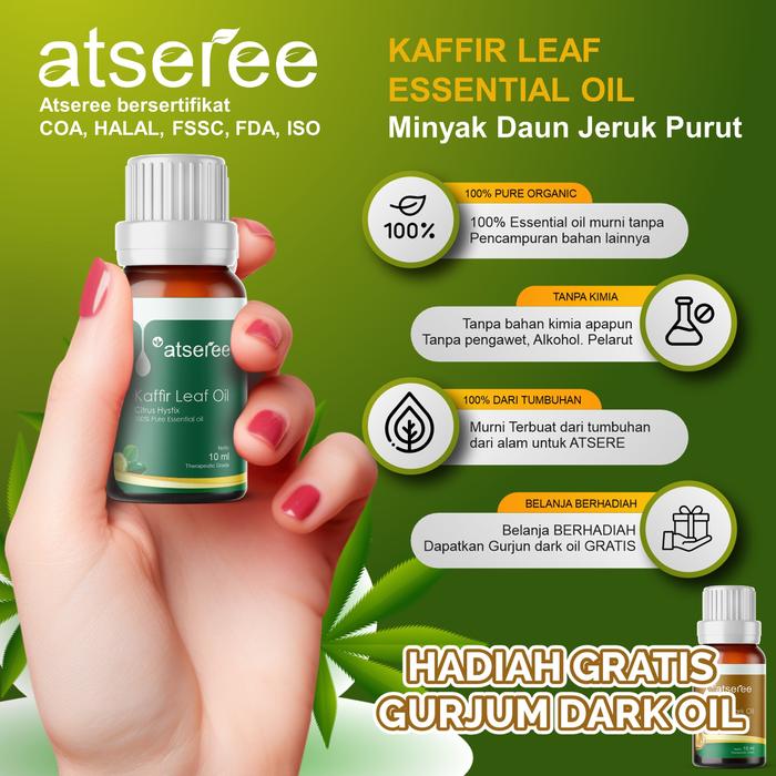(TERLENGKAP) ATSEREE 5 ML Essential oil Minyak Atsiri ORGANIK pure Frankincense Peppermint lavender 