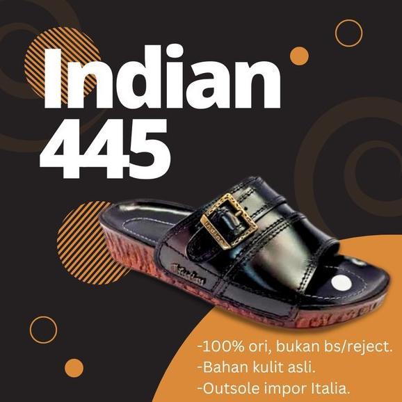 Terlaris Sandal Kulit Pria Indian 445 Ori Hapy shoping