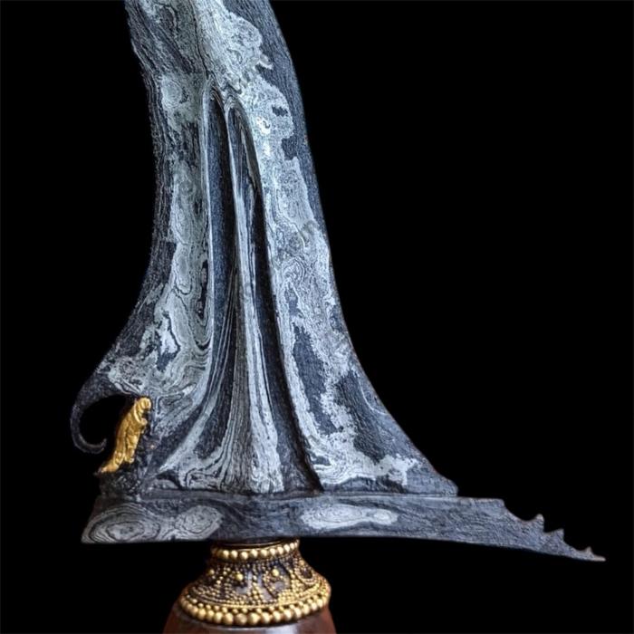 Keris Balebang Kinatah Emas Panji Wilis Tangguh Mataram Senopaten Sepuh TUS Istimewa